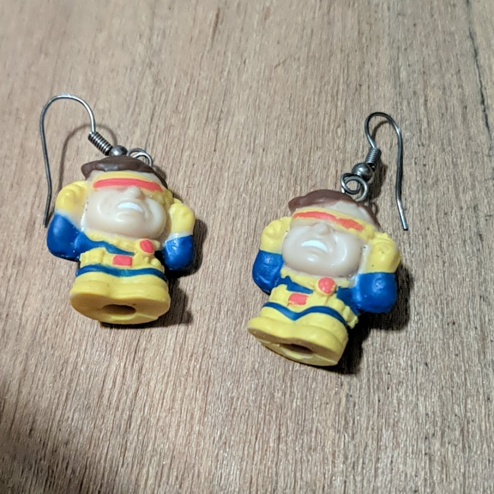 X-men Cyclops Earrings Cute Nerd Geek Comic Con
